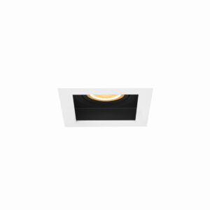 Chandelle recessed downlight square replaceable bulb single