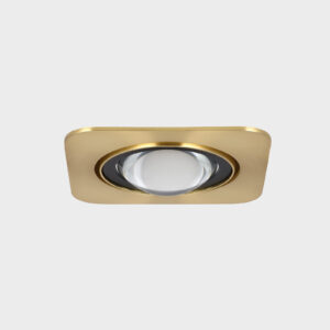 luxe gold recessed downlight square eyeball lens
